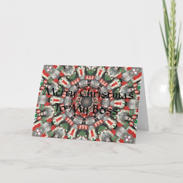 Carte de patron de Noël (Devant)