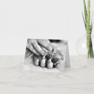 Carte de patte et de main