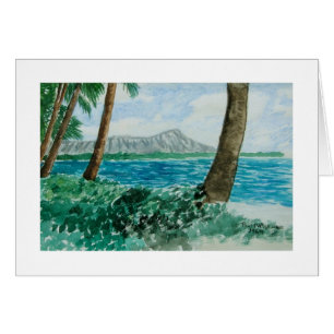 Carte de Paul McGehee "tête de diamant - Oahu,