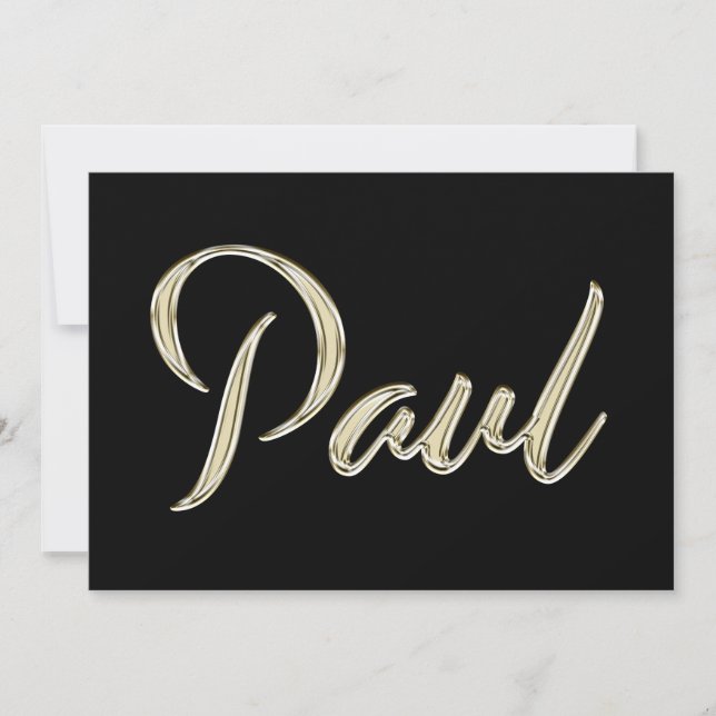 Carte de Paul White Gold (Devant)