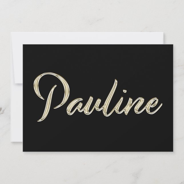Carte de Pauline white Gold (Devant)