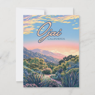 Carte de paysage de Topa Topa Mountains Ojai Calif