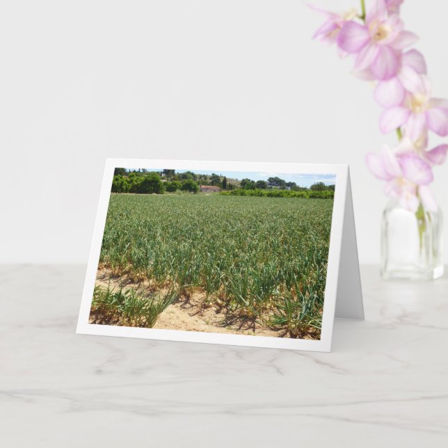 Carte de paysage Onion Field (Orchidée)