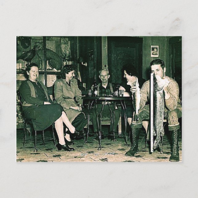 Carte de pêche de Noël (Devant)