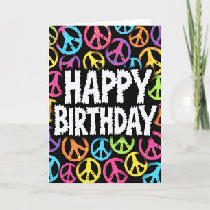 Carte de peinture aérosol pour anniversaire douce