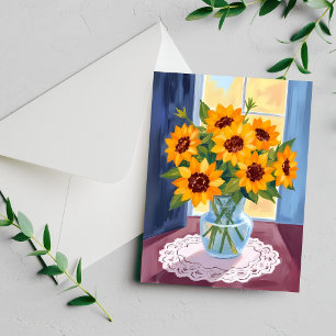 Carte de peinture florale aquarelle bouquet de tou