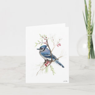 Carte de peinture Jay bleu