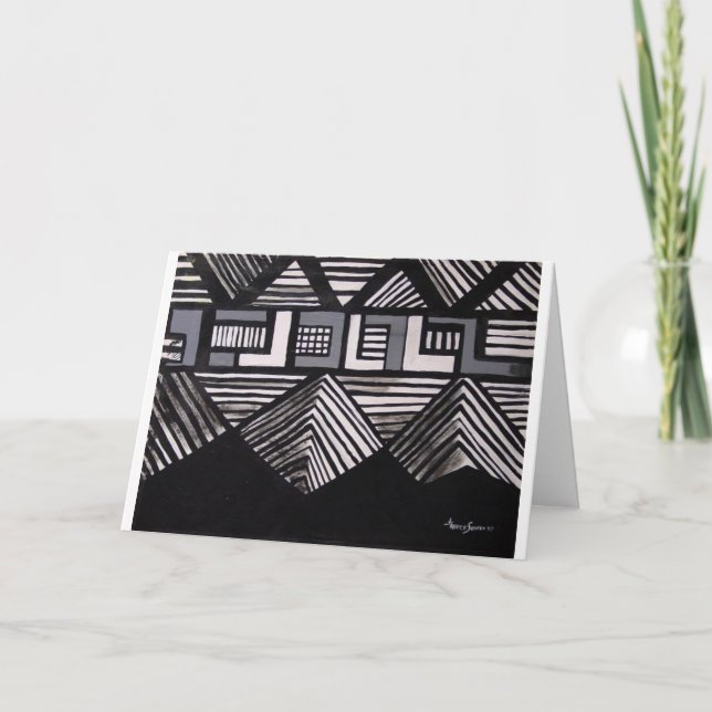 Carte de pendaison de crémaillère (Devant)