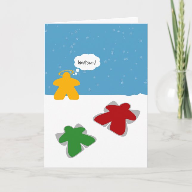 Carte de pensées de Meeples Ange de la Neige (Devant)