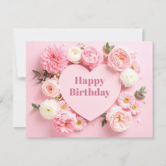 Carte de Peony Birthday