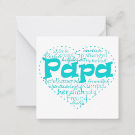 Carte de père bleu clair