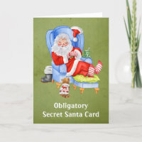 Carte de Père Noël Secret Obligatoire