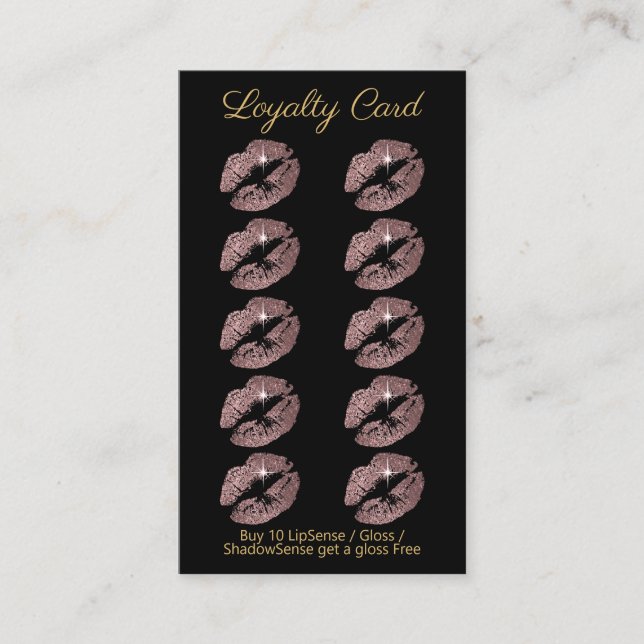 Carte de perforation - Parties scintillant Rose (Devant)
