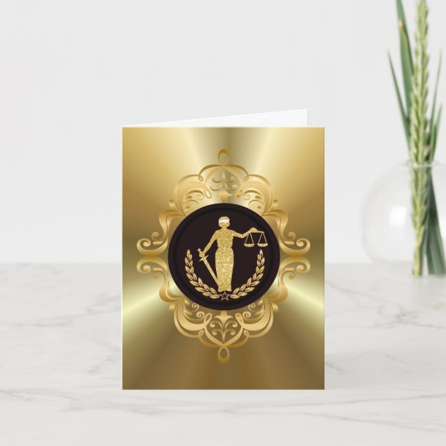 Carte de Personnaliser blanche Golden Lady of Just (Devant)