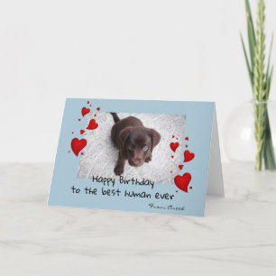 Carte de Personnaliser d'anniversaire pour animaux
