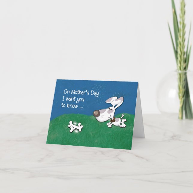 Carte De Pet Dog Fête des mères meilleur Doggone Maman (Devant)