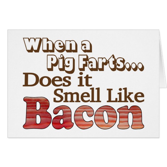 Carte de Pets de Cochon (Devant horizontal)