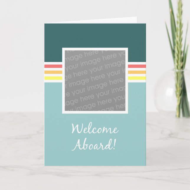 Carte de Photo de Bienvenue à Bord (Devant)