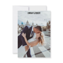 carte de photo de mariage