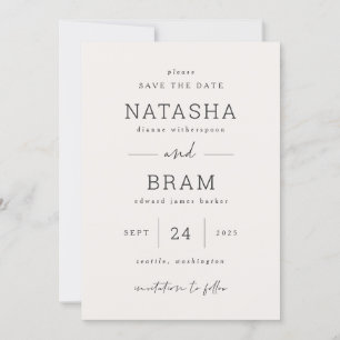 Carte de photo de mariage annonce de sauvegarde de