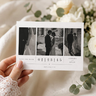 Carte de photo de mariage de conte de fées pour an