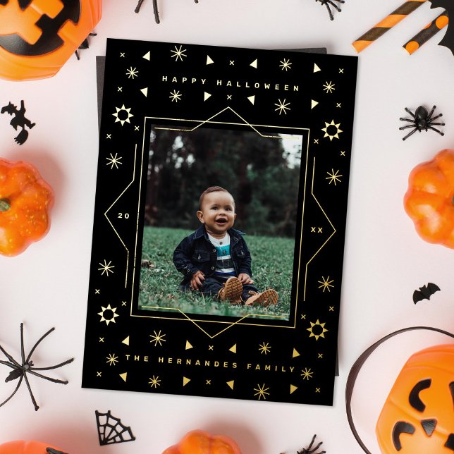 Carte de photo de vacances Halloween de plaisir gé (Créateur téléchargé)
