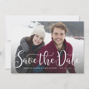 Carte de photo horizontale avec un script simple p
