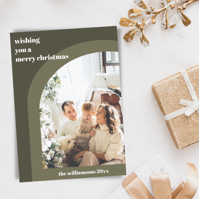 Carte de Photo Verticale à Deux Arches Modernes Ve (Créateur téléchargé)