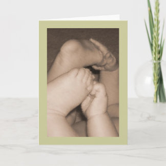 Carte de pieds de bébé