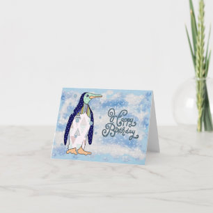 Carte de pingouin modèle