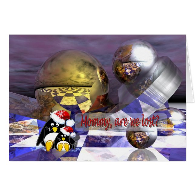 Carte de pingouins de la science fiction (Devant horizontal)