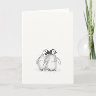 Carte de pingouins pour bébés