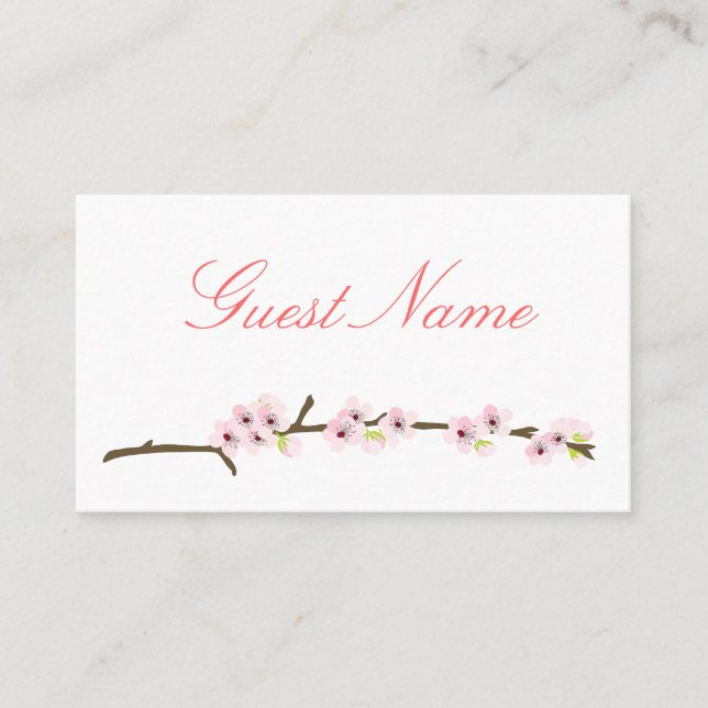 Carte de place de la succursale de fleurs de ceris (Devant)