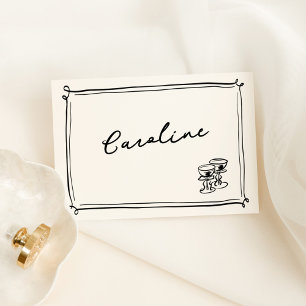 Carte de Place Dessinée à la Main de Manière Fanta