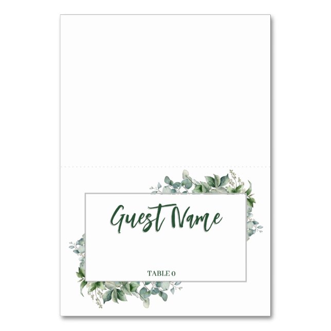 Carte de place Eucalyptus individuel (Par défaut)