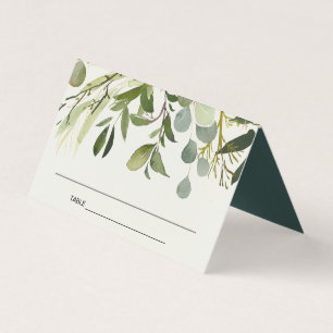 CARTE DE PLACE MARIAGE DE FOLIAGE VERT EN FEAIN RU