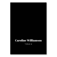 Carte de place personnalisée pour la typographie n
