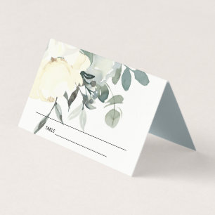 CARTE DE PLACE SOFT WHITE FLORAL FIRST SAINT COMMU