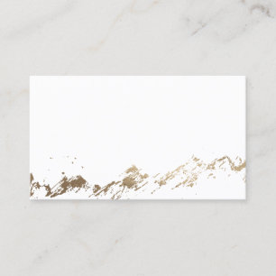 Carte De Placement Abstract Mountains White & Gold Save the Date