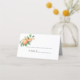 Carte De Placement Agrumes orange - mariage