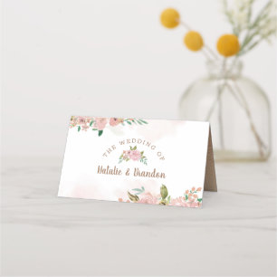 Carte De Placement Alling Rose Vintage Réservé Mariage de siège