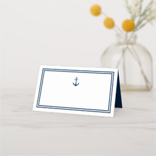 Carte De Placement Ancre classique moderne de couleur modifiable