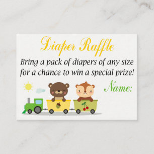 Carte De Placement Animaux entraîner Déchets Raffle Billets
