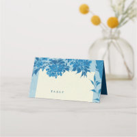Antique Japonaise Bleu cerise Fleur Blu