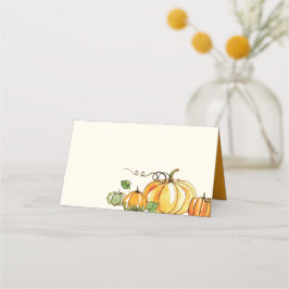 Carte De Placement Aquarelle Automne Thanksgiving Thanksgiving Theme