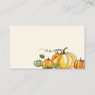 Carte De Placement Aquarelle Automne Thanksgiving Thanksgiving Theme