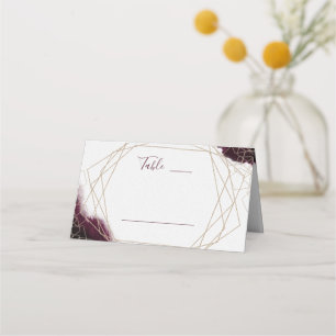 Carte De Placement Aquarelle Bourgogne Numéro de tableau géométrique