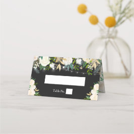 Carte De Placement Aquarelle Chic ivoire Floral String Mariage