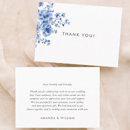 Carte De Placement Aquarelle Chinoiserie Floral Merci