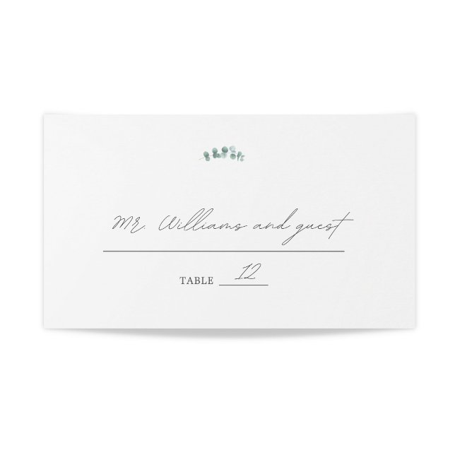 Carte De Placement Aquarelle Mariage Adélaïde Eucalyptus (Créateur téléchargé)